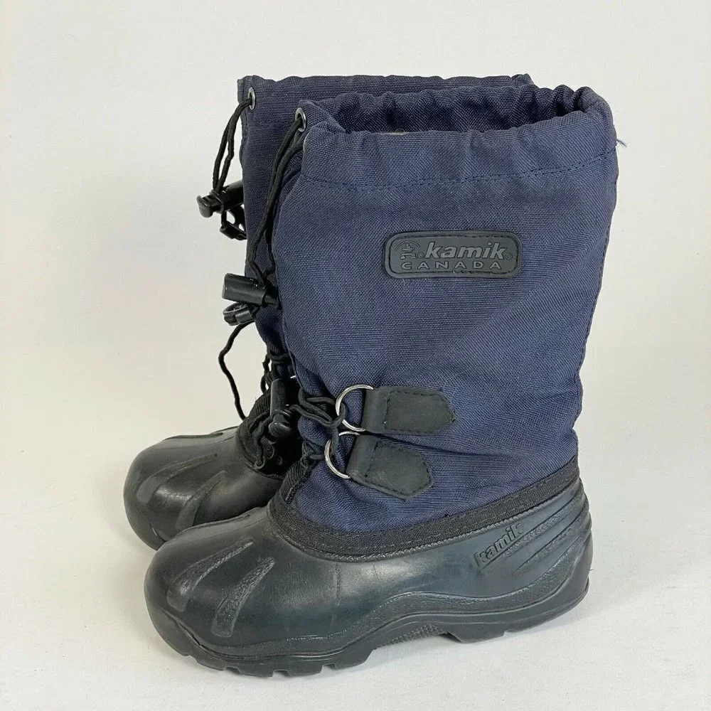 Kamik Youth‎ Kids Waterproof Insulated Winter Snow Boots Blue Size 11 Outdoor